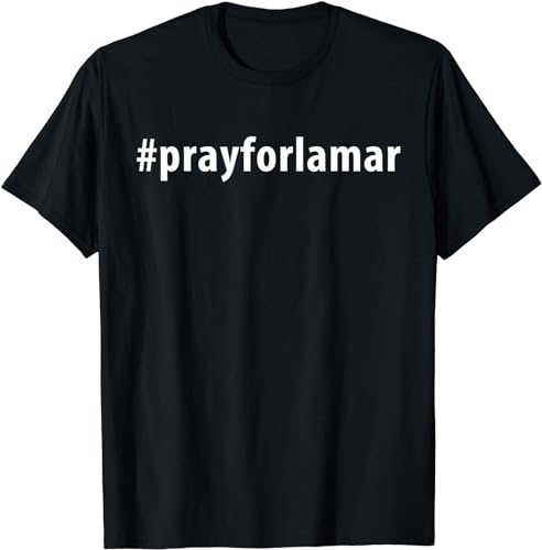 bnq Pray for Lamar Odom Support Shirt Hashtag Camiseta, Negro, 46