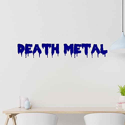 KIWISTAR Death Metal Hard Rock - Adhesivo de pared en 6 tamaños, decoración de pared, cocina, salón, dormitorio, baño