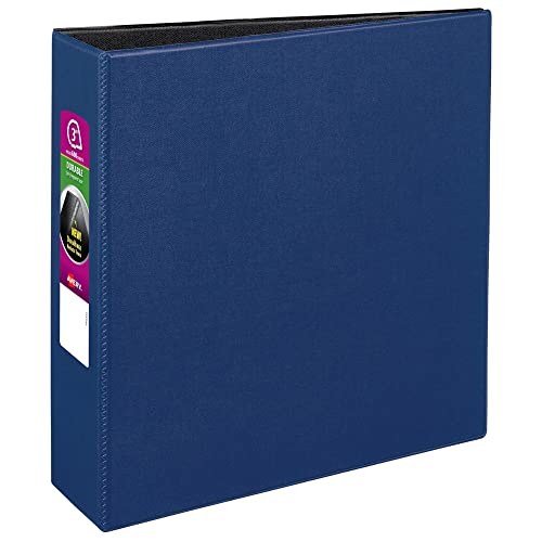 Avery 27651 vinilo azul, marino carpeta de cartón – Archivadores de cartón (vinilo, azul, marina, 600 hojas, 7,6 cm)