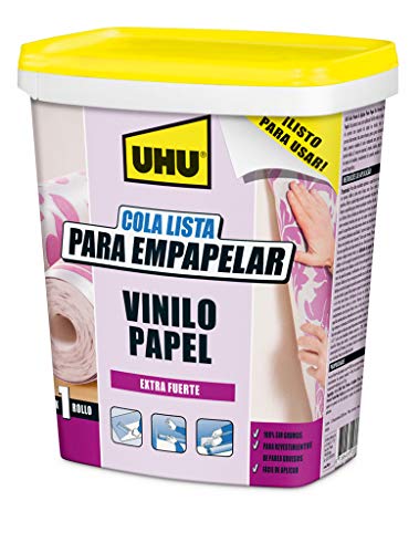 Cola UHU | Cola Papel Pintado Pared para empapelar vinilo/papel | 1Kg