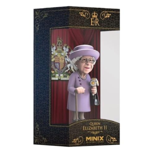 Bandai - Minix Figura Queen Elizabeth II - The Royal Family - Coleccionables - 12 cm de Alto MN12763