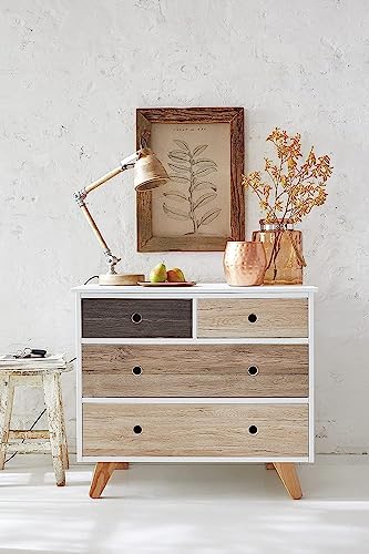 d-c-fix vinilo adhesivo muebles Santana Oak cal efecto madera autoadhesivo impermeable decorativo para cocina, armario, puerta, mesa papel pintado forrar rollo láminas 90 cm x 2,1 m