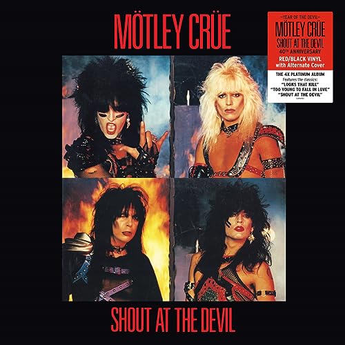 Mötley Crüe - Shout At The Devil (40th Anniversary) (LP) Color Rojo y Negro [Vinilo]