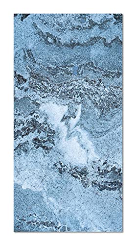 Panorama Alfombra Vinílica Mármol Azul 120x160 cm - Alfombra en Vinilo - Alfombra Salón Antideslizante, Antihongos e Ignífuga - Alfombras Grandes - Alfombras PVC