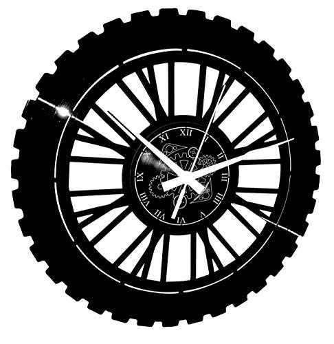Instant Karma Clocks 71 Reloj de Pared de Vinilo Motocross Motocicleta Enduro