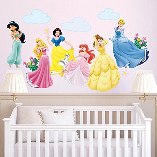 decalmile Princesa Pegatinas de Pared Vinilos Decorativos Habitacion Niña Infantiles Niños Bebés Dormitorios Salón